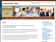Tablet Screenshot of foxwoodassociates.com